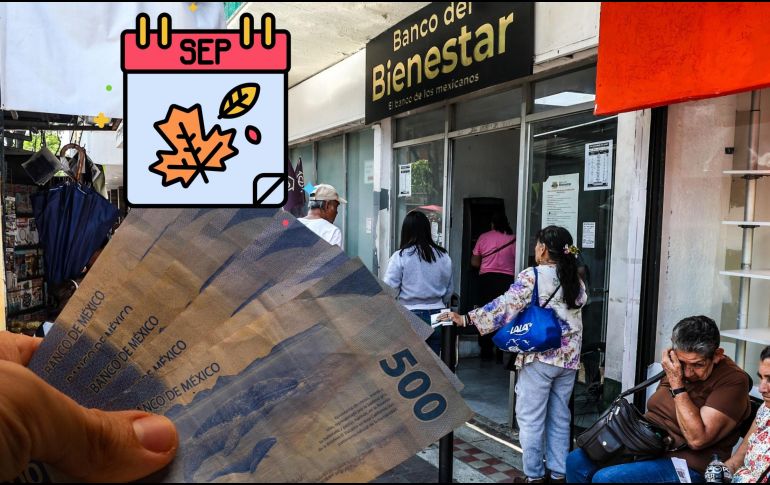 Todo pago se debe retirar después de que les deposite, según la fecha del calendario oficial. ESPECIAL / EL INFORMADOR y CANVA