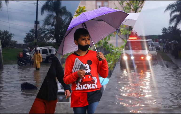 Para Guadalajara se prevé que durante estos próximos días más del 70 % del territorio se vea afectado por las fuertes lluvias que traerán los fenómenos meteorológicos presentes en territorio mexicano. EL INFORMADOR / ARCHIVO