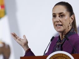 En conferencia, Sheinbaum Pardo habló de los objetivos de su reunión con el funcionario estadounidense. EFE/S. Gutiérrez