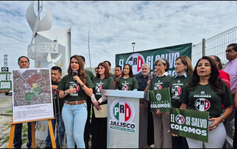 Laura Haro afirmó que el PRI continuará apostando por la defensa de Colomos. EL INFORMADOR/ R. Bobadilla 