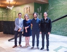 Christian Daghelinckx, Karla Olin Robles, Francisco Sahagún y Luis Parra en la reunión privada de ejecutivos para la próxima apertura del Hotel NH Guadalajara Studios. GENTE BIEN JALISCO / Revista del 5 de septiembre 2025