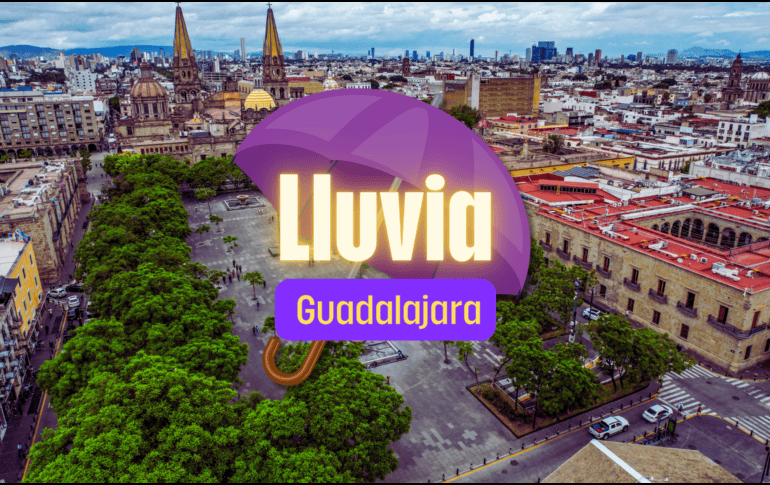 Se esperan chubascos tormentosos con cielo parcialmente nuboso en Guadalajara y que las precipitaciones se repitan el viernes. EL INFORMADOR / A. Navarro