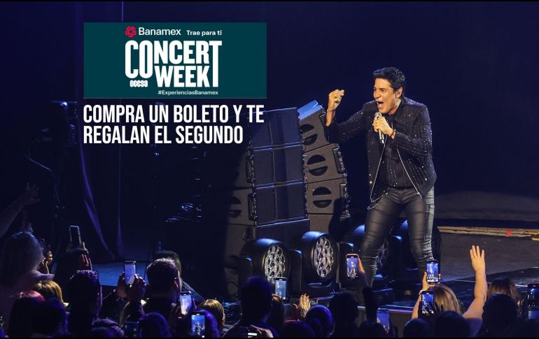 Este es el listado completo de conciertos a los que aplica el 2x1 por el Concert Week de Ticketmaster. EL INFORMADOR / ARCHIVO