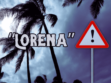 Autoridades de Baja California Sur se mantienen en alerta ante la trayectoria de la tormenta tropical "Lorena". ESPECIAL / CANVA