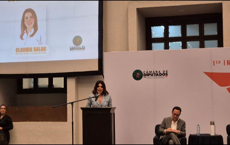La diputada abordó algunas de las acciones legislativas impulsadas durante su primer año en la Cámara Baja. EL INFORMADOR / R. BOBADILLA