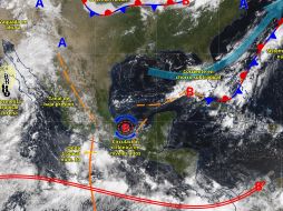 Se SMN advierte lluvias intensas y oleaje peligroso al cierre de esta semana en México. ESPECIAL/ SMN.