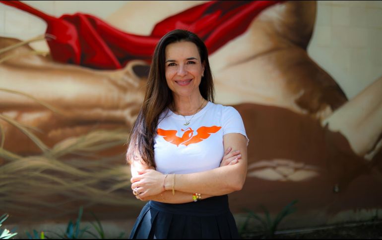 Mirza Flores afirmó que la unidad del partido y la congruencia de resultados consolidan a MC Jalisco. EL INFORMADOR/A. Navarro