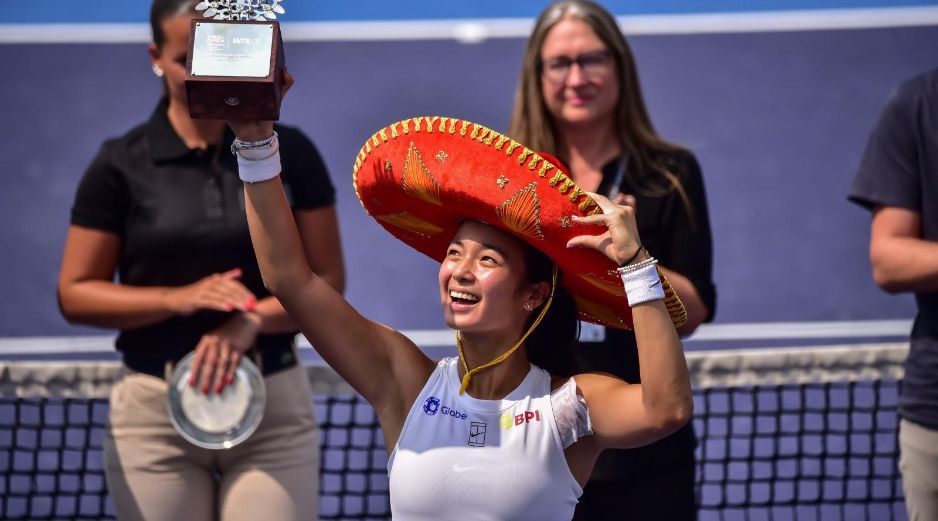 Alexandra Eala escribió una página dorada en su incipiente carrera al conquistar el título del Abierto de Guadalajara WTA 125. ESPECIAL.
