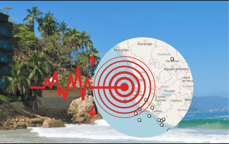 El temblor más fuerte registrado esta madrugada en México sucedió cercano a las costas de Puerto Vallarta, Jalisco. X / @ValentinaW18952 / ESPECIAL / Sistema Sismológico Nacional