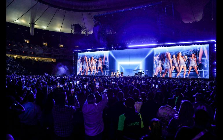 La tecnología es un gran elemento para la producción en los conciertos de Shakira. EL INFORMADOR • A. NAVARRO.