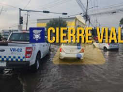 Estas vialidades presentan afectaciones y cierres en la circulación debido a la lluvia del día de ayer. ESPECIAL / FACEBOOK Policía Vial Jalisco