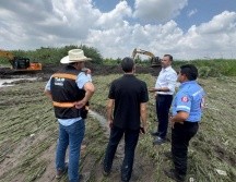 Esta tarde inició la reconstrucción de la pared de contención para prevenir futuras inundaciones con próximas tormentas. CORTESÍA/AYUNTAMIENTO DE TLAJOMULCO