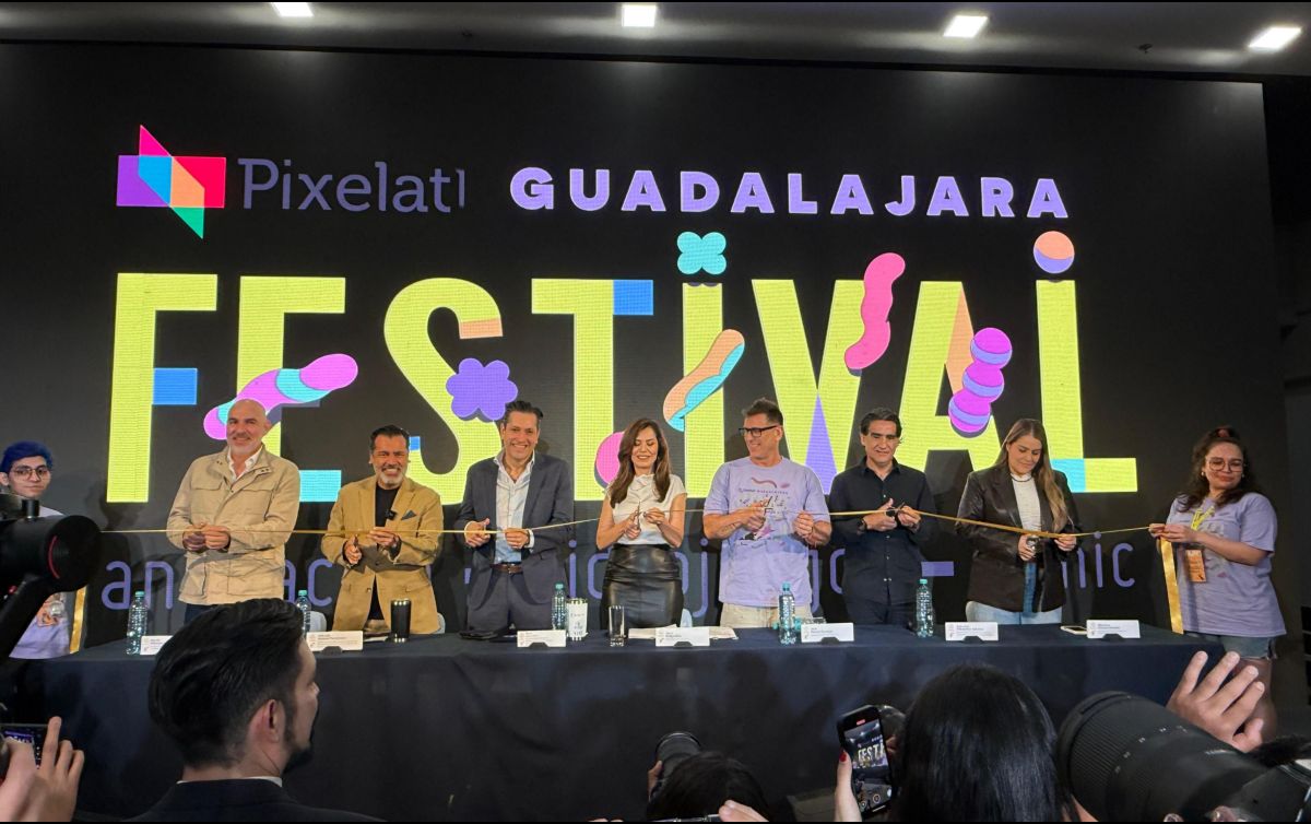 Durante la inauguración de Pixelatl, Verónica Delgadillo, subrayó el papel que juegan los jóvenes en el fortalecimiento de este ecosistema creativo. EL INFORMADOR / H. Navarro