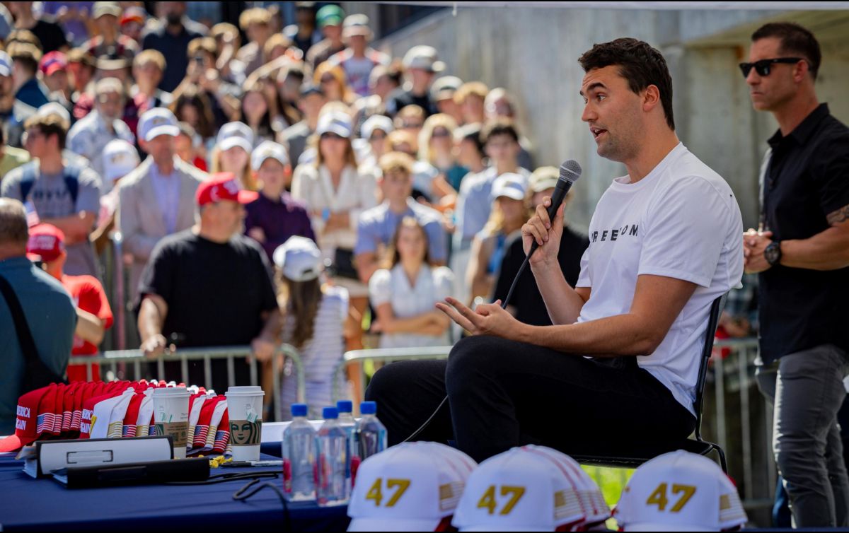 Charlie Kirk, aliado de Trump, falleció tras ser víctima de un atentado con arma de fuego. AP/T. Crowley