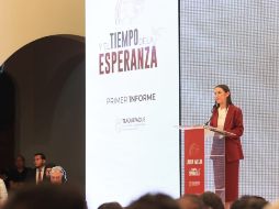 Laura Imelda Pérez destacó la implementación de programas sociales que benefician a casi 100 mil personas del municipio. CORTESÍA