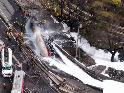 La explosión se registró abajo del puente de la Concordia en la alcaldía Iztapalapa. SUN / J. WILLIAMS