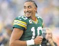 Jordan Love, mariscal de campo de los Packers, uno de los jugadores decisivos del duelo pasado ante Detroit. AFP/J. Fisher