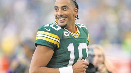 Jordan Love, mariscal de campo de los Packers, uno de los jugadores decisivos del duelo pasado ante Detroit. AFP/J. Fisher