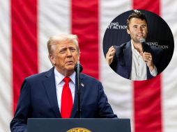 Trump dedicó unas palabras al fallecimiento de Charlie Kirk durante un evento de conmemoración del 11 de septiembre. EFE / EPA / SHAWN THEW