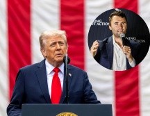 Trump dedicó unas palabras al fallecimiento de Charlie Kirk durante un evento de conmemoración del 11 de septiembre. EFE / EPA / SHAWN THEW