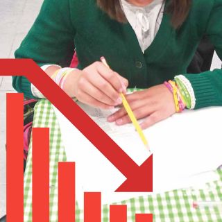A la baja, la cantidad de niños que van a la escuela en México
