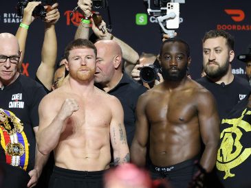 La pelea entre Saúl Álvarez y Terence Crawford sólo será transmitida por Netflix. EFE/O. Guzmán