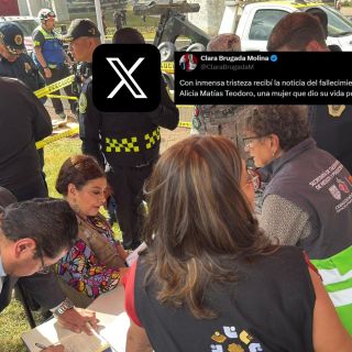 Clara Brugada reacciona a la muerte de Alicia Matías