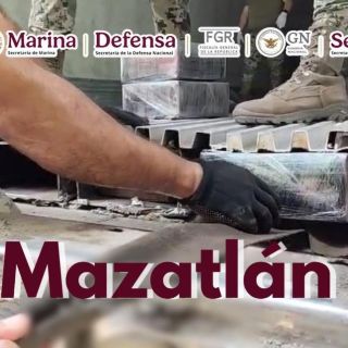 Aseguran tonelada y media de droga oculta en un tractocamión en Mazatlán