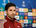 Mikel Arteta tendrá que presentar una alineación parchada en España. EFE/L. Tejido