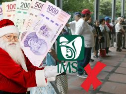 El pago del aguinaldo a los pensionados del IMSS se realiza durante el mes de noviembre. ESPECIAL / EL INFORMADOR y CANVA
