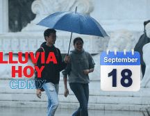 Según el pronóstico del clima, hoy, 18 de septiembre, se prevé lluvia en CDMX. SUN/ ARCHIVO