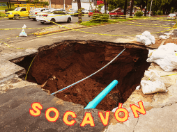 Los socavones pueden presentar formas distintas, como cuencos poco profundos o vacíos colapsados, con paredes empinadas y verticales. EL INFORMADOR / ARCHIVO