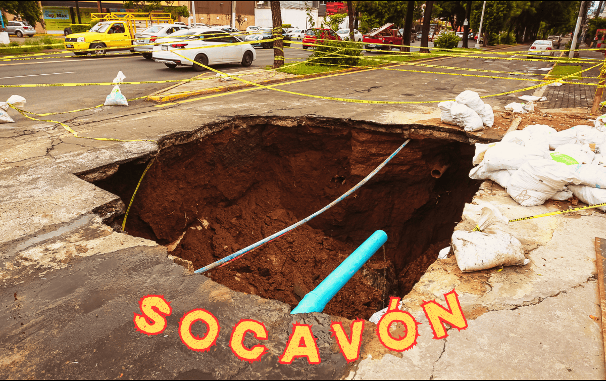 Los socavones pueden presentar formas distintas, como cuencos poco profundos o vacíos colapsados, con paredes empinadas y verticales. EL INFORMADOR / ARCHIVO