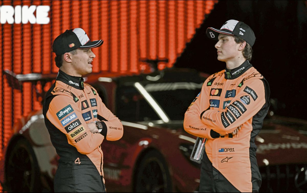 Se disputa la fecha 17 de la temporada con el australiano como líder y Norris como su principal perseguidor. AFP/M. Rasfan