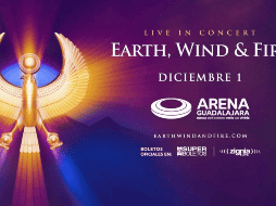 El próximo concierto de Earth, Wind & Fire se llevara a cabo el próximo 1 de diciembre de 2025 en la Arena Guadalajara. ESPECIAL/ ARENA GUADALAJARA