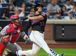 Juan Soto impulsó tres carreras con su jonrón. AP/F. Franklin