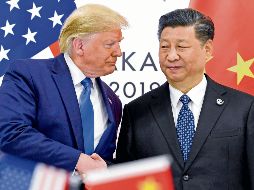 El presidente de EU y su homólogo chino, en su última reunión en la cumbre del G20 en Osaka, Japón, en 2019. AP