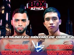 Óscar Collazo sale como favorito para retener sus campeonatos. X/BoxAzteca7