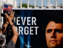 Kirk murió el 10 de septiembre tras ser baleado en el cuello durante un debate en la Universidad Utah Valley. EFE/C. Brehman