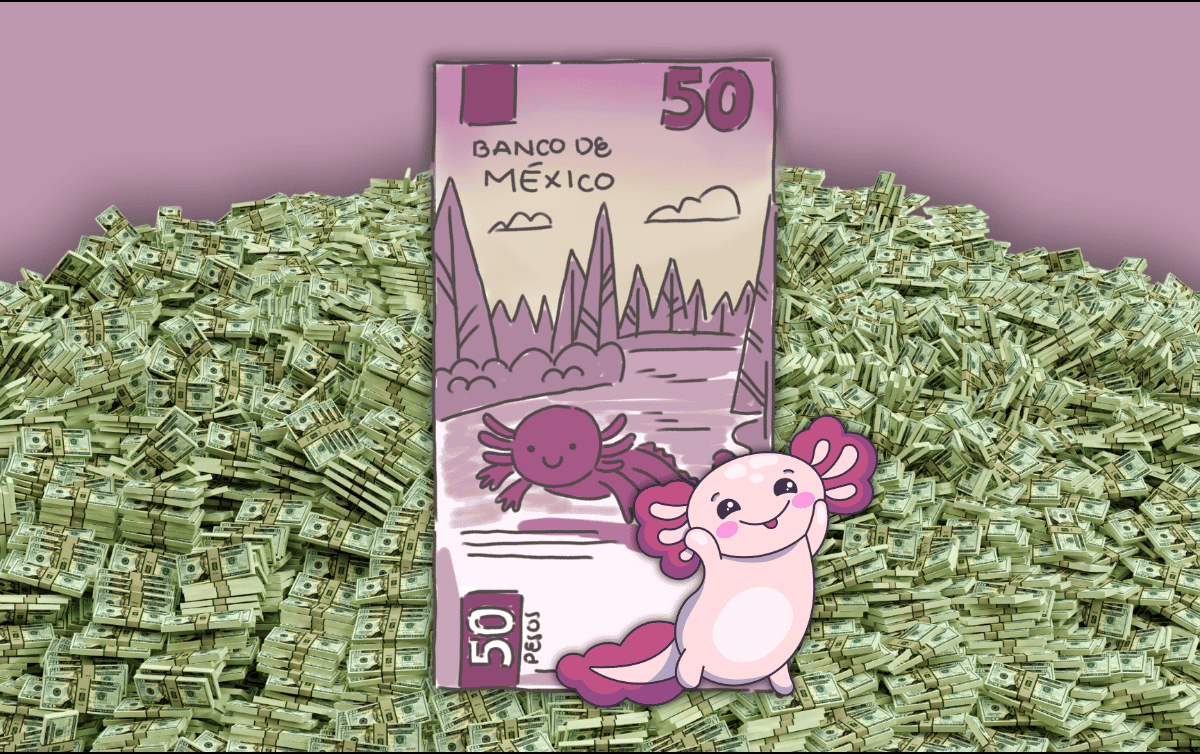 El peso mexicano espera datos de la política moneteria; la cotización frente al dólar puede variar. ESPECIAL / CANVA