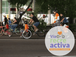 En su primera edición, la Vía RecreActiva nocturna contó con la asistencia de 90 mil personas. ESPECIAL/Gobierno de Guadalajara