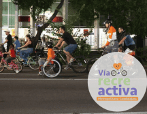 En su primera edición, la Vía RecreActiva nocturna contó con la asistencia de 90 mil personas. ESPECIAL/Gobierno de Guadalajara