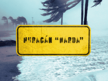 A las 09:00 horas, tiempo del centro de México, la tormenta tropical "Narda" se intensificó a huracán categoría 1 en la escala Saffir-Simpson. ESPECIAL / CANVA