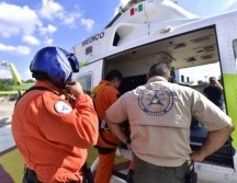 Esta tarde la Unidad Estatal de Protección Civil y Bomberos de Jalisco (UEPCBJ) localizó el helicóptero y los restos de los dos tripulantes, el piloto y el mecánico. CORTESÍA