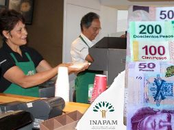 En algunos casos, los adultos mayores contratados de manera formal a través del programa de Vinculación Productiva del Inapam sí pueden recibir aguinaldo a fin de año. ESPECIAL / Inapam y CANVA