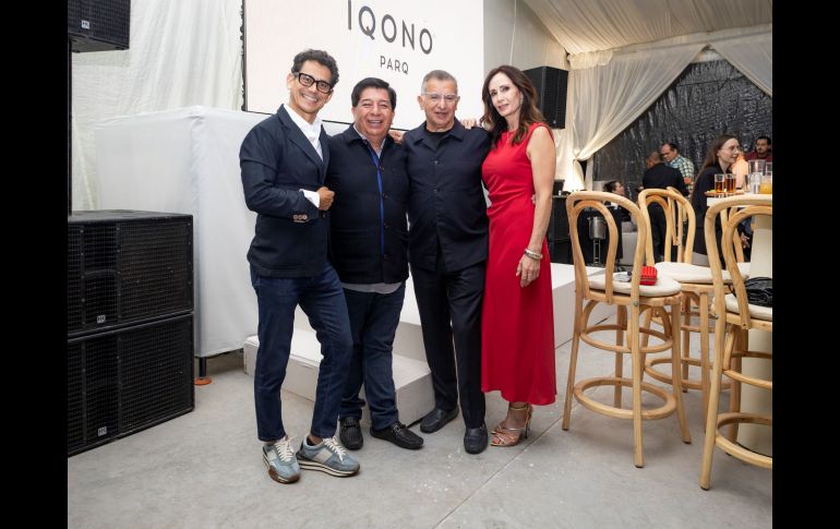 Víctor Morales, Ernesto Mercado, Rafael Kably y Valentina Davó. GENTE BIEN JALISCO / A. Rodríguez