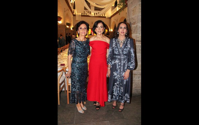 Lorena de Martínez, Laura Espinosa y Adriana de Marín. GENTE BIEN JALISCO / E. Escamilla