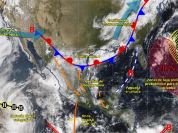 El SMN recomienda a la población estar atenta a los avisos oficiales y tomar precauciones. ESPECIAL/ SMN.