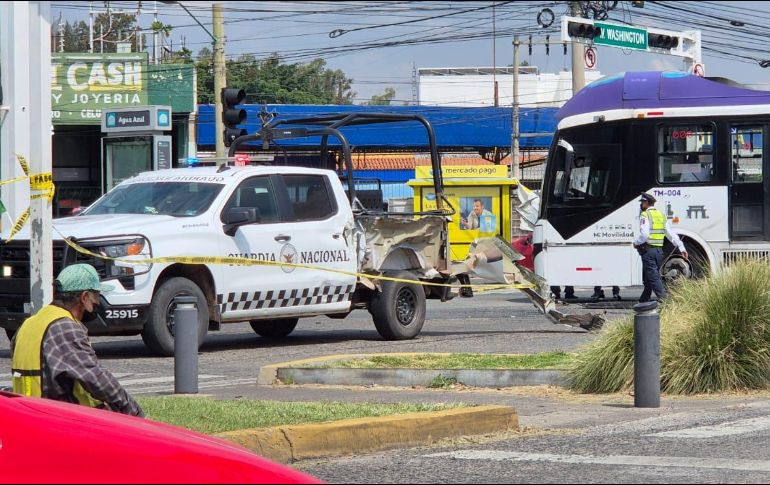 El hecho ocurrió  poco antes de las 14:00 horas, en el cruce de la Calzada Independencia y la avenida Washingon. ESPECIAL