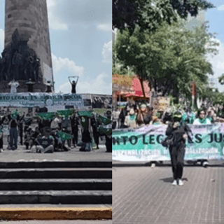 Mujeres se manifiestan en Guadalajara en el marco del 28S